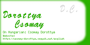 dorottya csomay business card